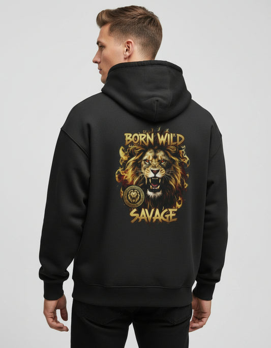 Born Wild Oversized Hoodie PREMIUM