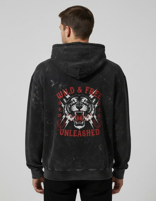 Unleashed Acid Washed Hoodie PREMIUM