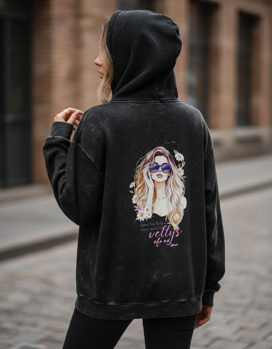 Sublime Style Acid Washed Hoodie