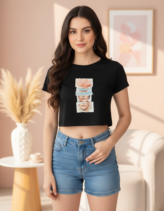 Floral Fragments Crop Top