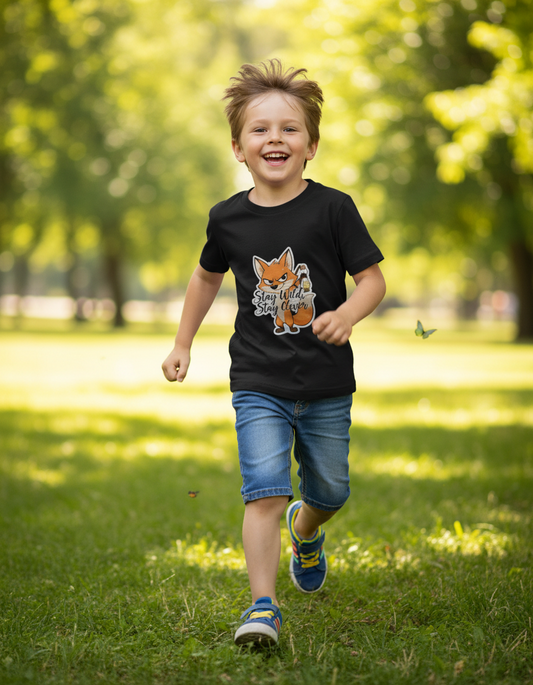 Fox Stay Wild Boy's Crew Neck T-Shirt