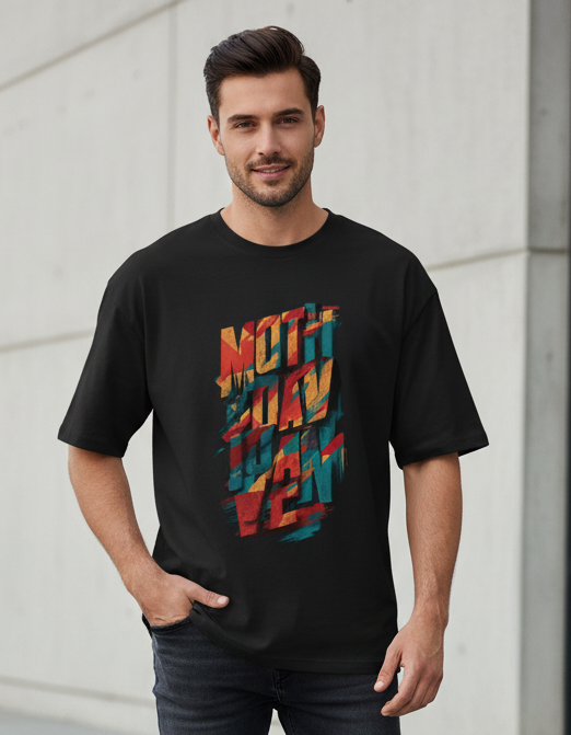 Vintage Color Streaks Oversized Standard T-Shirt