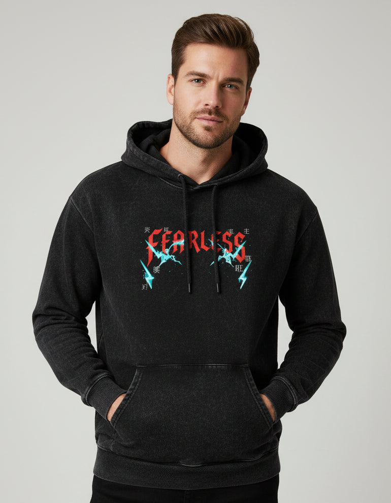 Fearless Acid Washed Hoodie PREMIUM