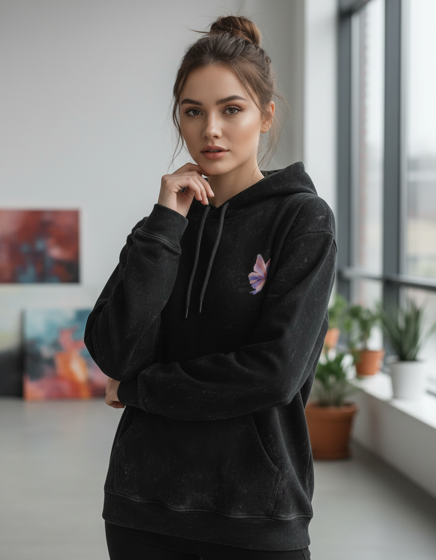 Sublime Style Acid Washed Hoodie