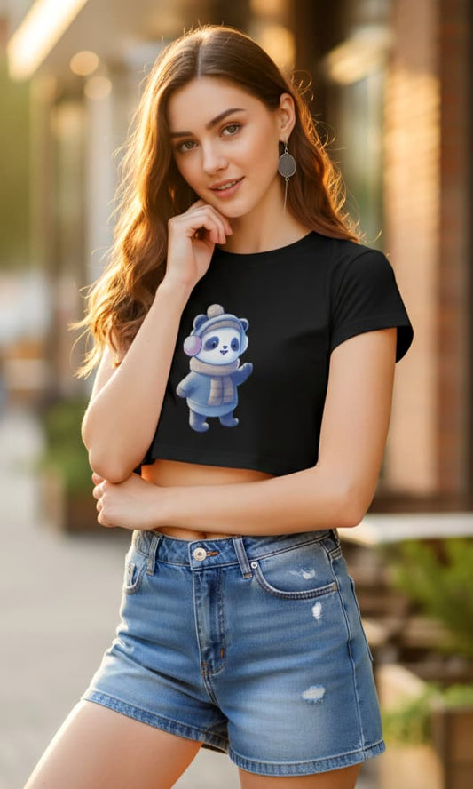 Panda Classic Women's Crop Top